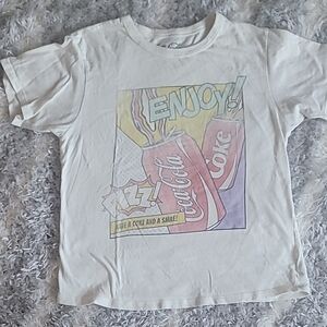 Coca Cola Enjoy Graphic Kids T-Shirt - White